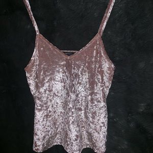 Pink Velvet Tank